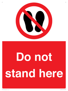 Do not stand here